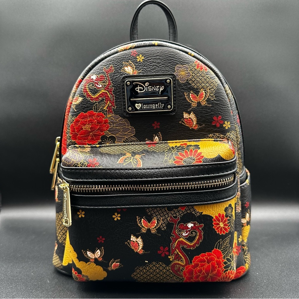 Loungefly Mulan Mushu Disney Mini Backpack SUPER RARE OG NWOT